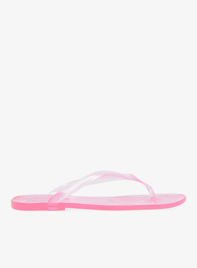 Ginger Jelly Strap Detail Flats